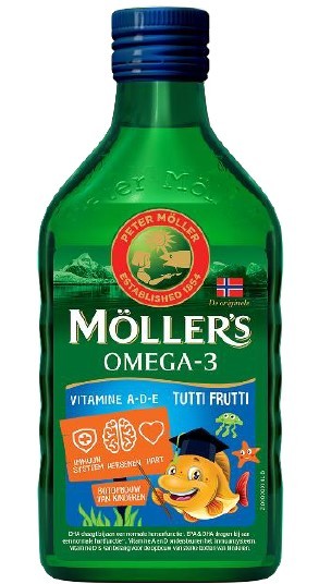 Mollers Omega-3 levertraan tutti frutti 250ML