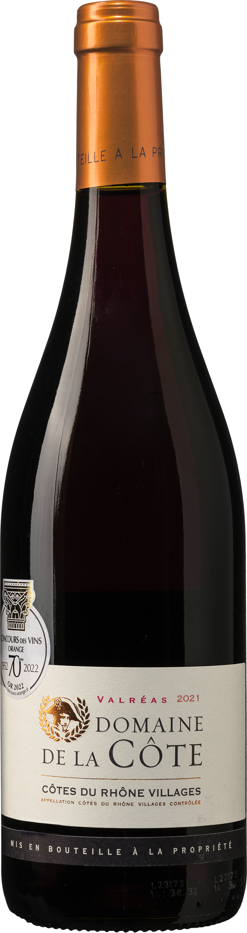 Wijnbeurs Domaine de la Côte Côtes du Rhône Villages Valréas