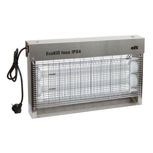 Ecokill Vliegenlamp Inox IPX4 2 x 15W