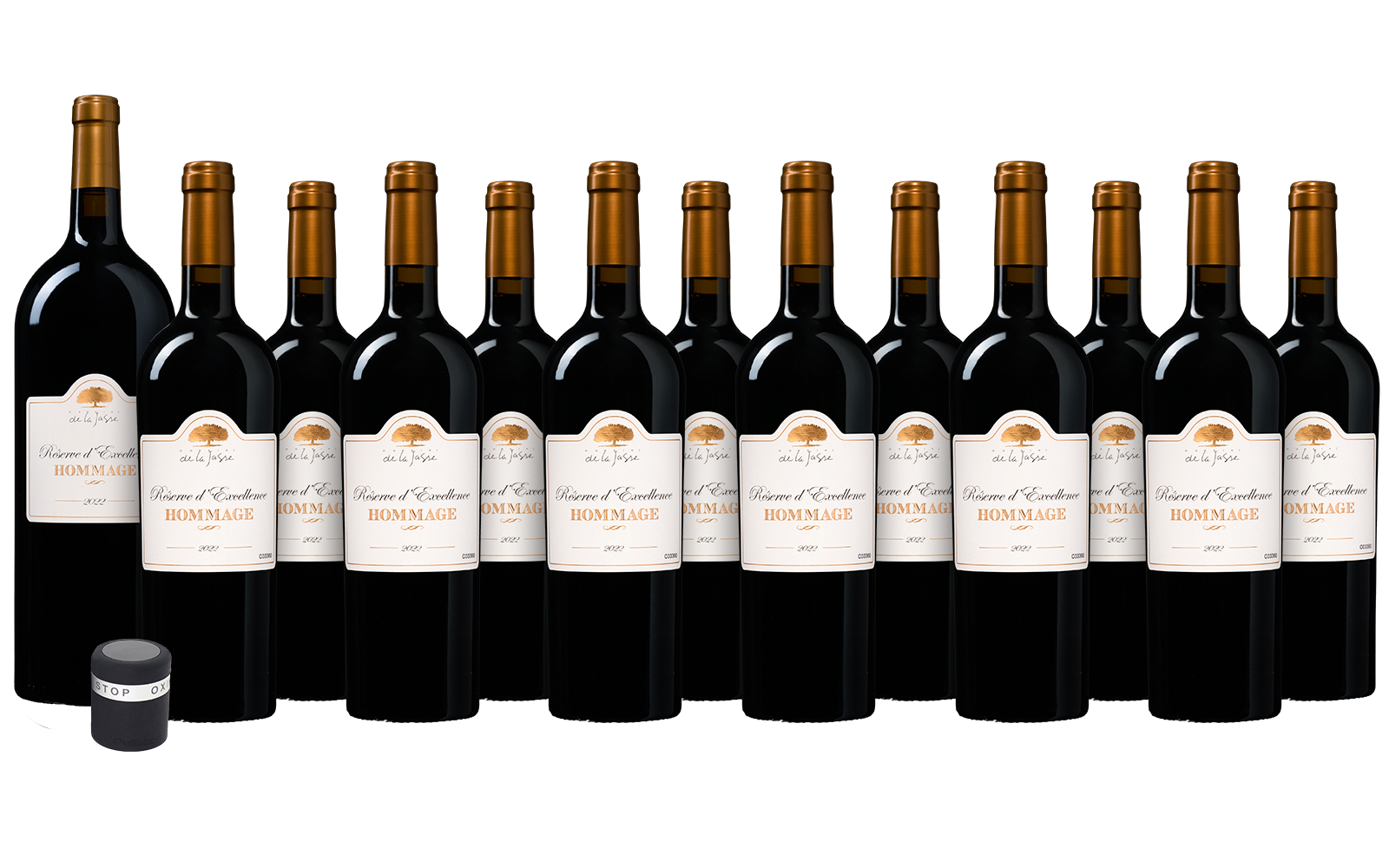 Wijnbeurs La Jasse Réserve d'Excellence Hommage + Magnum & AntiOx