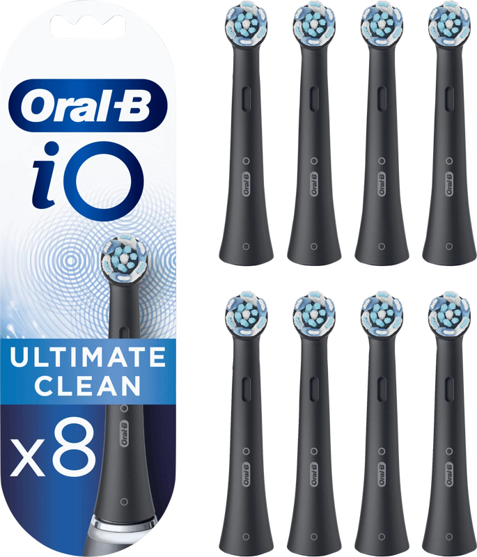 Oral-B iO Ultimate Clean Zwart met kleurindicator (8 stuks)