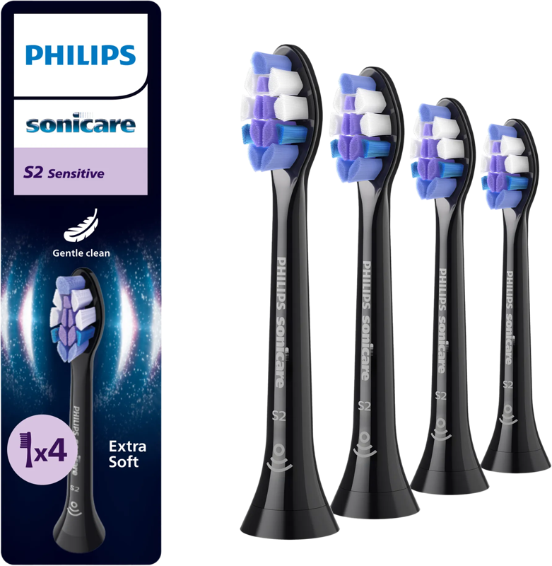 Philips Sonicare Optimal Sensitive HX6054/88 Zwart (4 stuks)