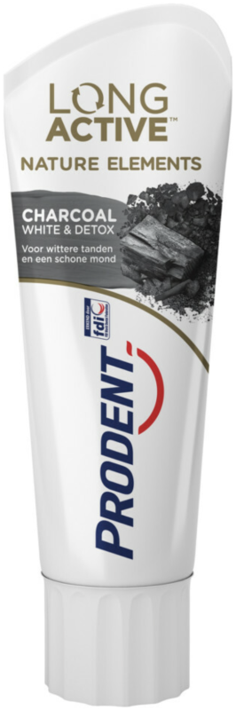 Prodent Tandpasta long active nature elements charcoal 75 ML