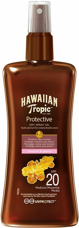 Hawaiian Tropic Protective dry spray oil spf20 200 ml