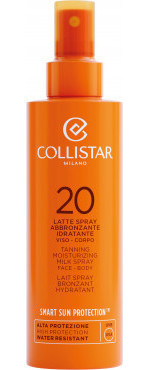 Collistar Tanning moisturizing milk spray face-body spf 20 200 ML