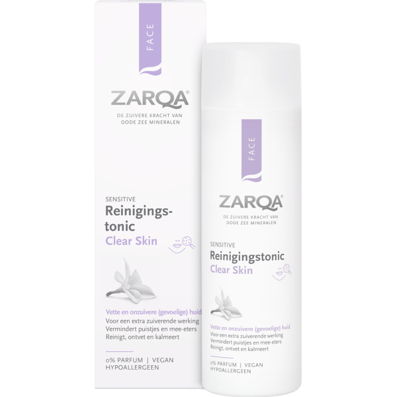Zarqa Face reinigingstonic clear skin sensitive 200ML