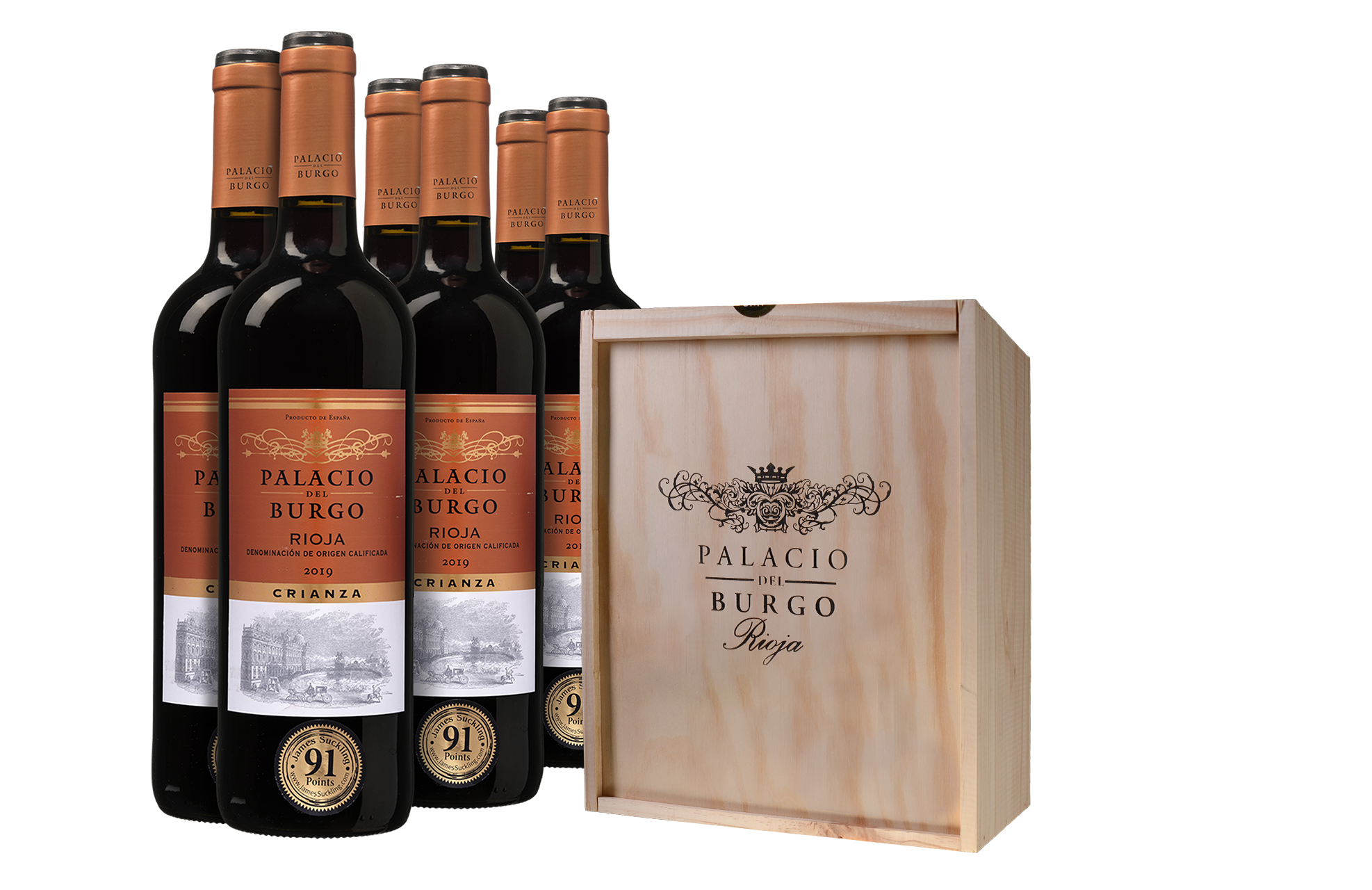 Wijnbeurs Palacio del Burgo Rioja Crianza Kist
