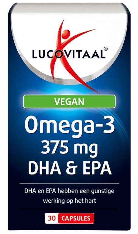Lucovitaal Omega-3 375mg epa & dha vegan 30 capsules