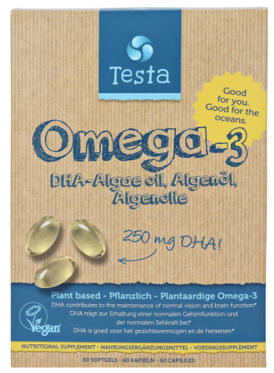 Testa Omega 3 algenolie dha 250 mg 60 capsules