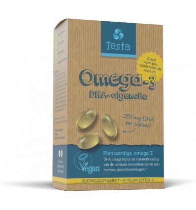 Testa Omega 3 algenolie 250 mg dha vegan nl 60 Softgels