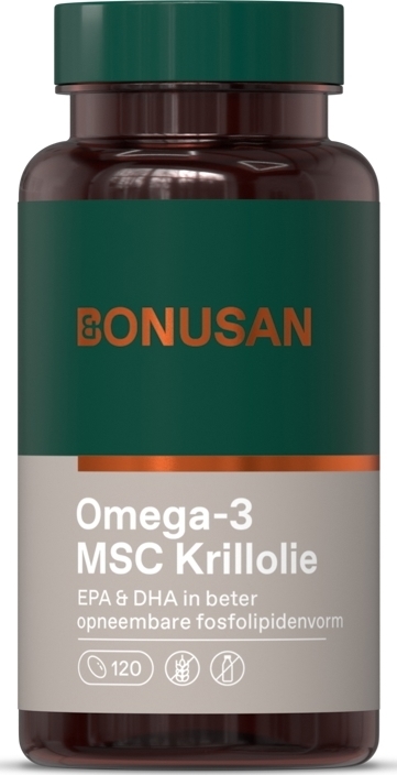 Bonusan Omega-3 msc krillolie 120 Softgels