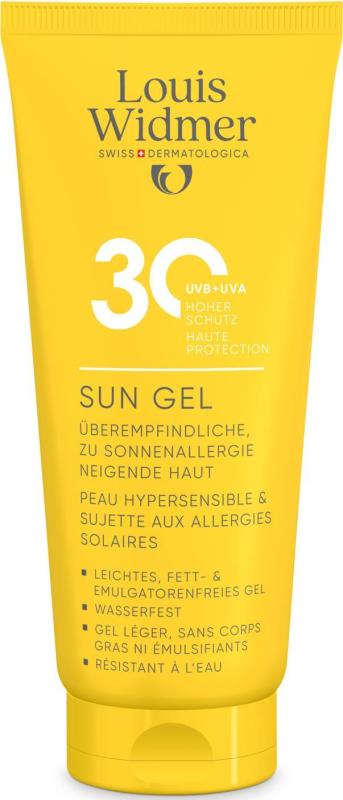 Louis Widmer Sun gel spf30 zonder parfum 100 ML