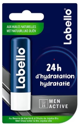 Labello Active for men spf15 in blisterverpakking 4.8g