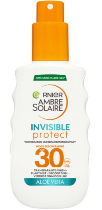 Garnier Ambre solaire invisible protect transparante zonnebrandspray spf 30 150ML