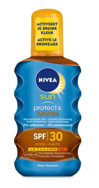 Nivea Sun protect & bronze beschermende olie spf30 200 ML