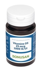 Bonusan Vitamine d3 25mcg 90 Softgels