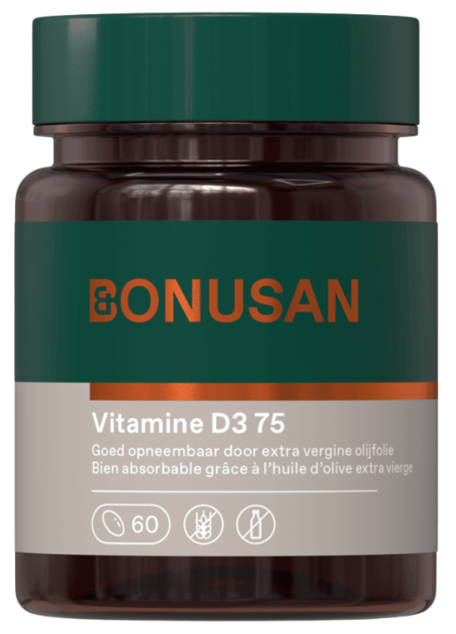 Bonusan Vitamine d3 75mcg / 3000 ie 60 Capsules