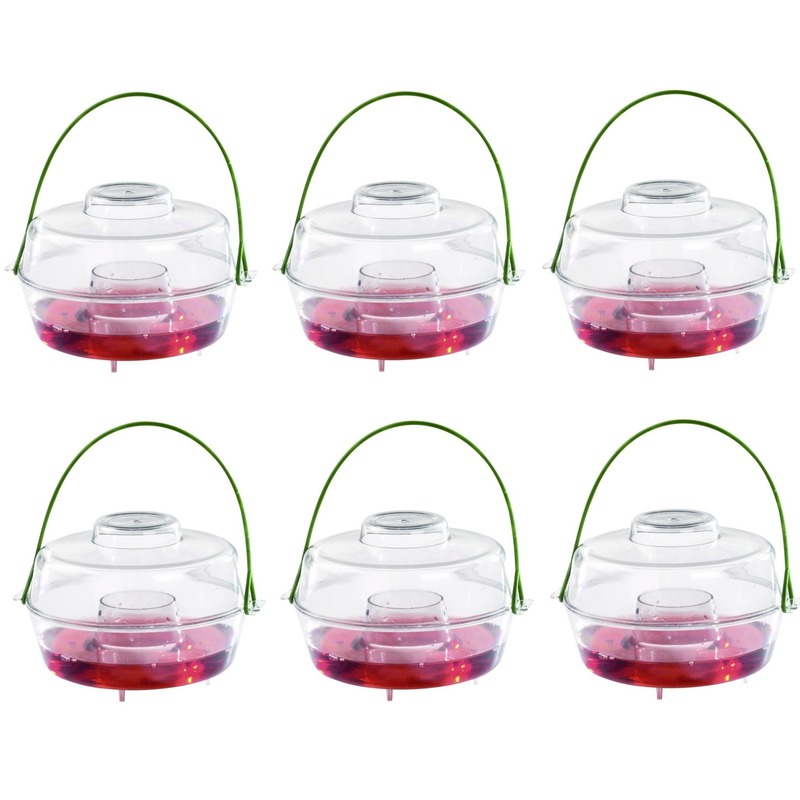Merkloos Guard and Care Wespenvanger - 6x - wespenval - met hengsel - van kunststof - 13 cm -