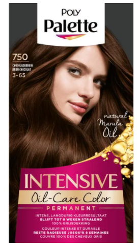 Poly Palette Intensive creme coloration 750 chocolade bruin 115ml