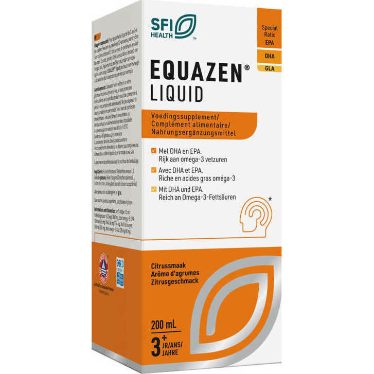 Sfi health Equazen liquid citrus omega 3- & 6-vetzuren 200ML