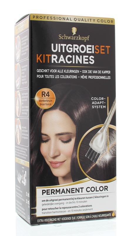 Schwarzkopf Vital r4 donkerbruin uitgroeiset 11ml