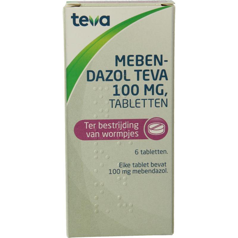 Teva Mebendazol 100mg 6 Stuks