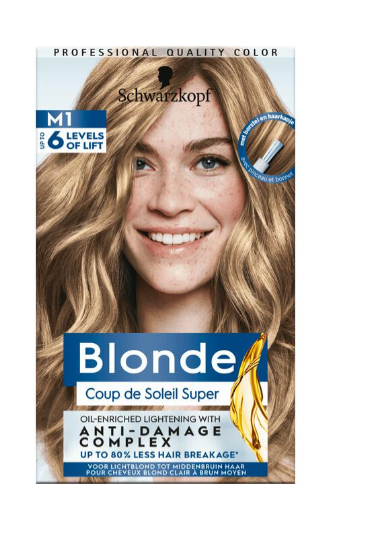 Schwarzkopf Blonde Coupe de soleil highlights super 1 stuk