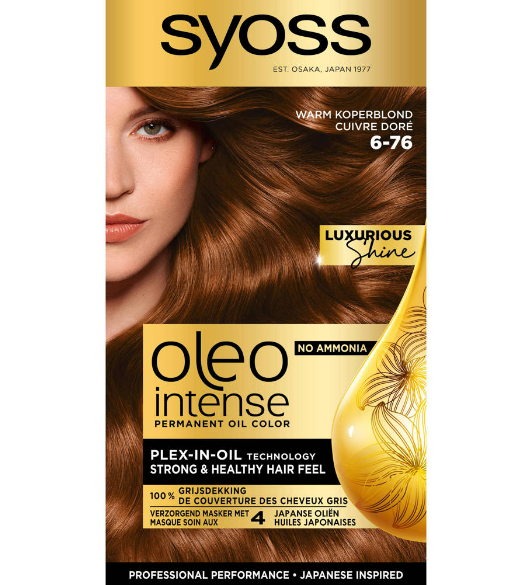 Syoss Oleo intense 6-76 warm koper blond 1 stuk