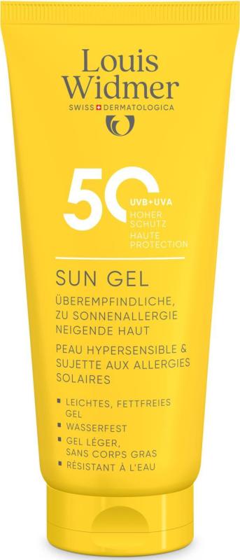 Louis Widmer Sun gel spf 50 ongeparfumeerd 100 ML