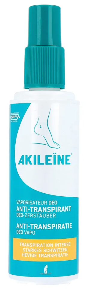 Akileine Voeten Anti-Transpiratie Spray Hevige Transpiratie