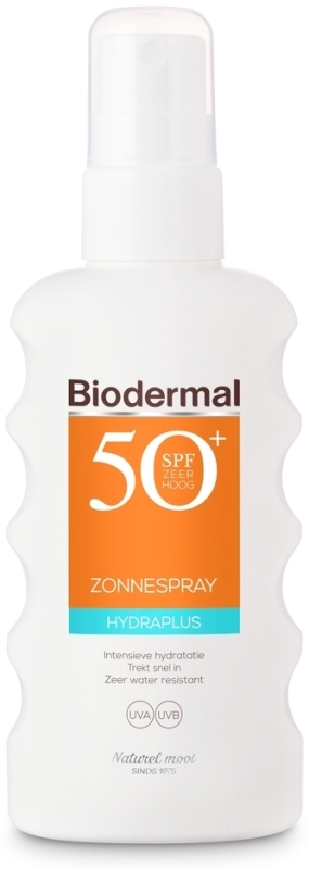Biodermal Hydraplus zonnebrand spray spf50+ 175 ML