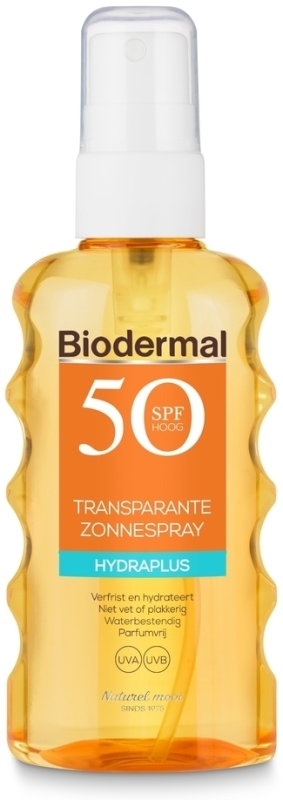 Biodermal Hydraplus transparante zonnespray spf50 175ml