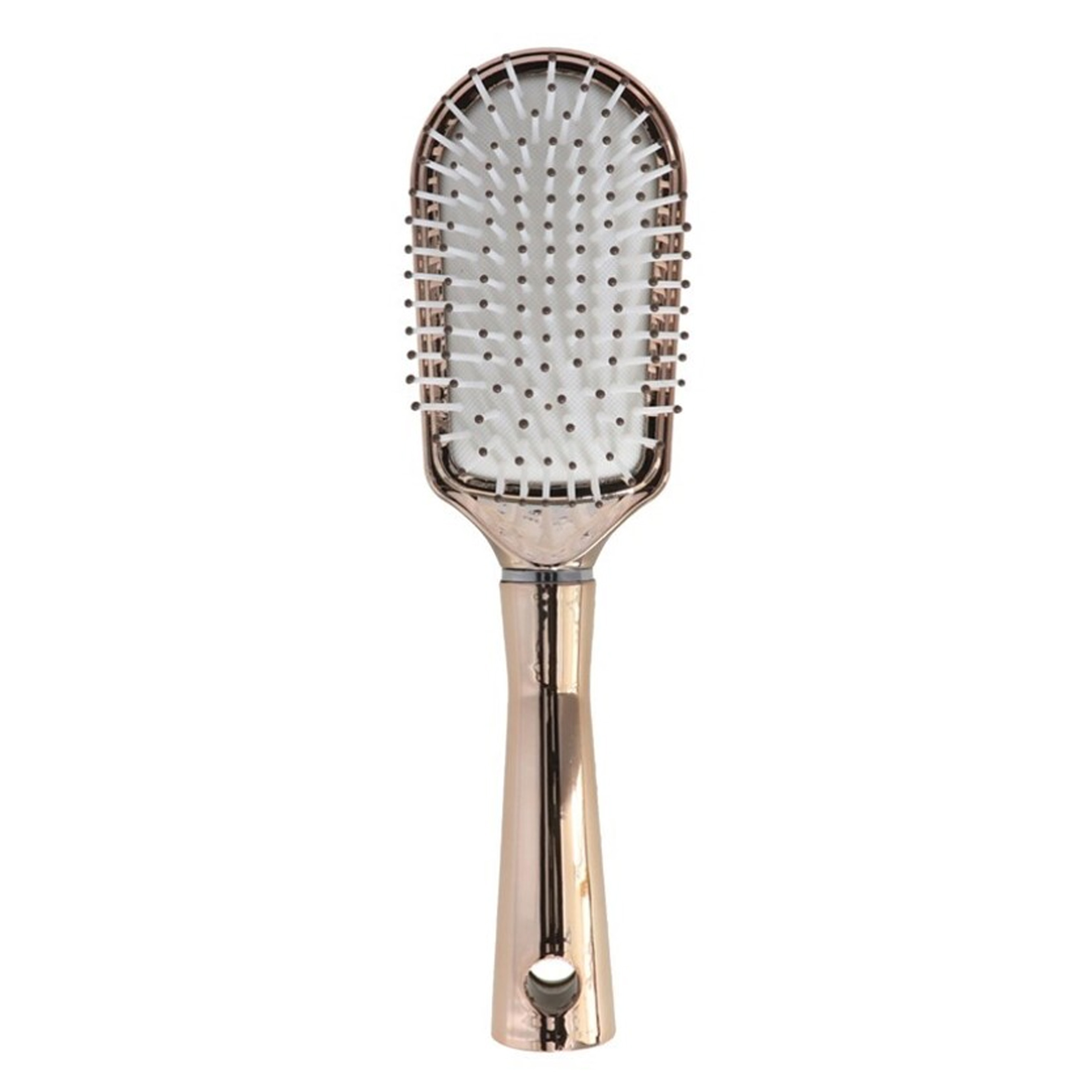 Gerimport Haarborstel - goud - kunststof/rubber - 23,5 cm - anti-klit -