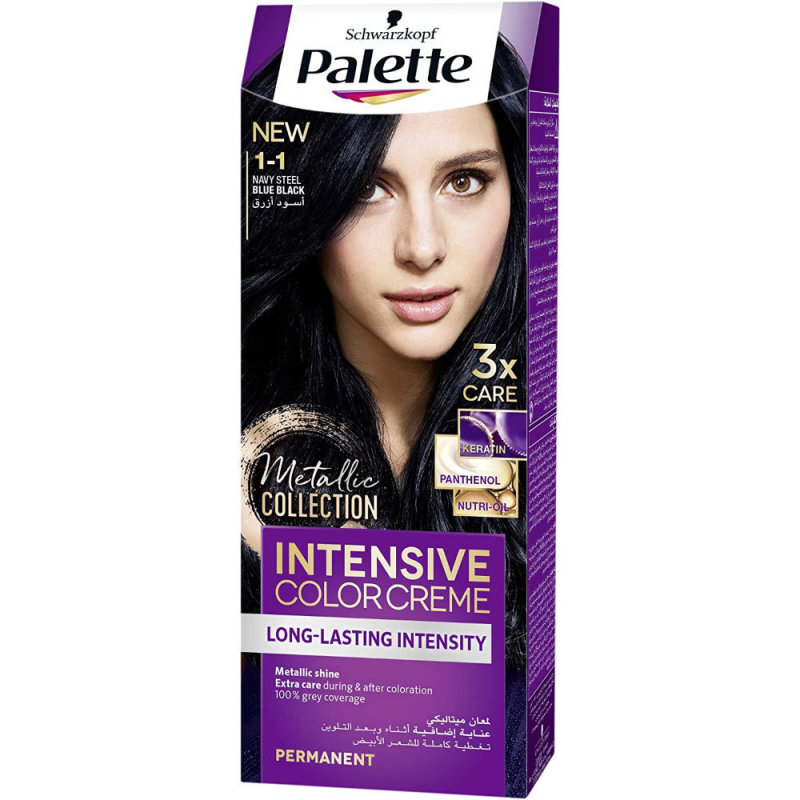 Schwartzkopf Palette intensive color cream #1-1 blauw zwart 1 Stuk