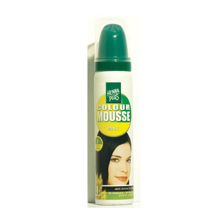 Hennaplus Colour mousse styling zwart 75ml