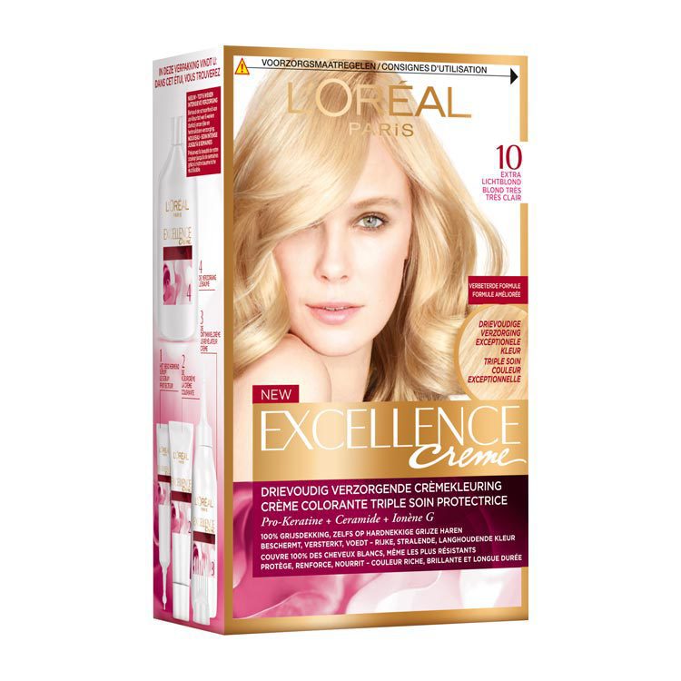 L'Oréal Paris Excellence creme haarverf extra lichtblond 10 1 stuk