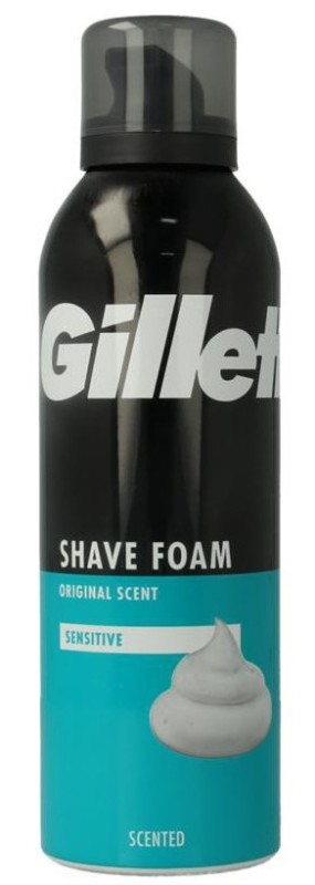 Gillette Scheerschuim sensitive skin 200 ML