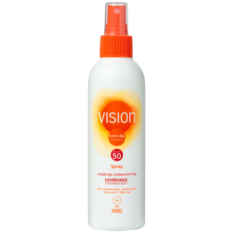 Vision Zonnebrand spray every day sun protection spf50 180 ML