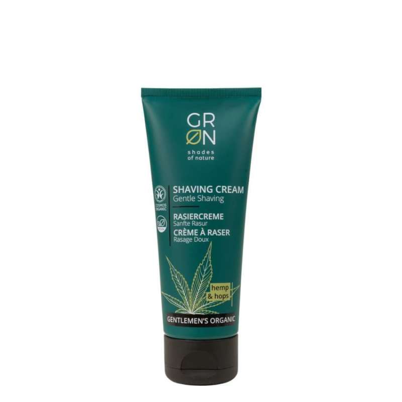 GRN Shades of Nature Gentlemen's organic scheercrème hennep & hop 75ml