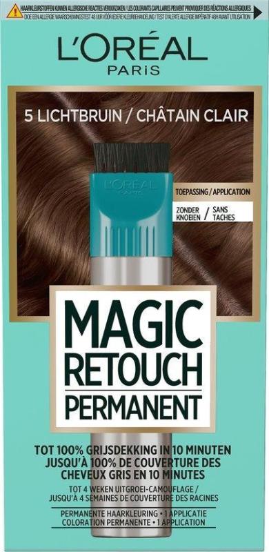 Magic retouch Permanente haarkleurig 5 lichtbruin 1 Stuk