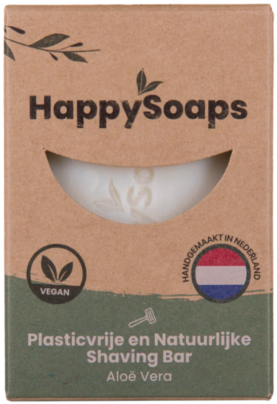 HappySoaps Shaving bar aloë vera 80gr