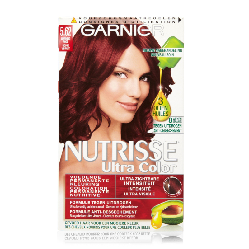 Garnier Nutrisse ultra color 5.62 levendig rood 1 stuk
