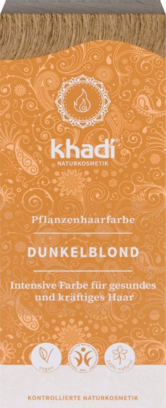 Khadi Haarverf dark blond 100 gram