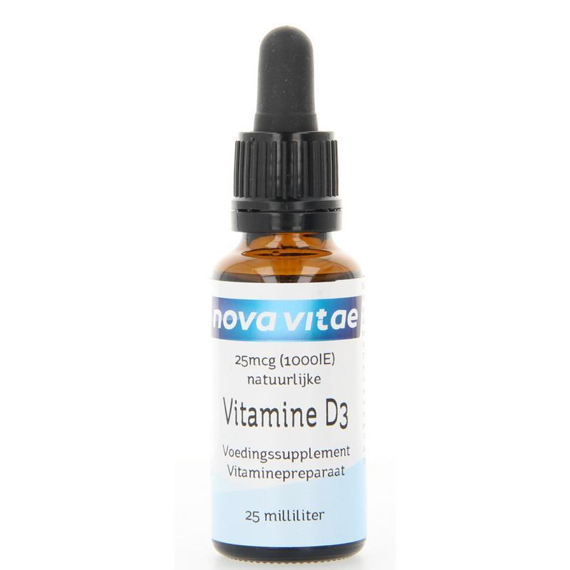 Nova Vitae Vitamine d3 1000 iu druppel 25ML