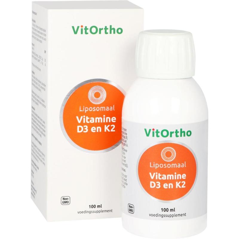 Vitortho Vitamine d3 en k2 liposomaal 100ml