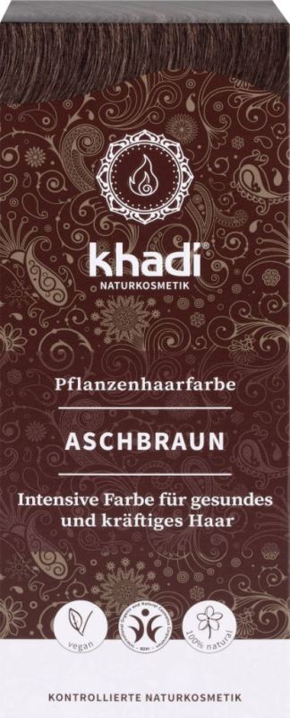 Khadi Haarverf ash brown 100 gram