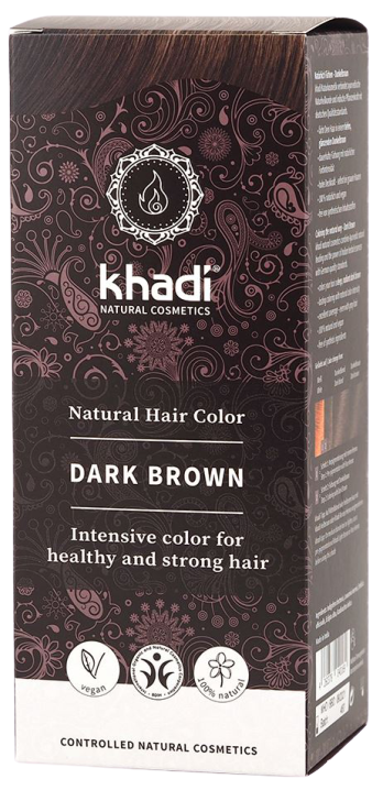 Khadi Haarverf dark brown 100 gram
