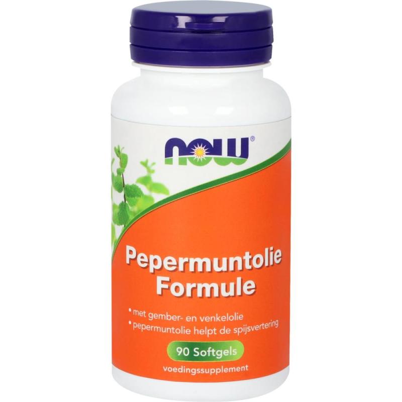 Now Pepermuntolie formule 90 softgels
