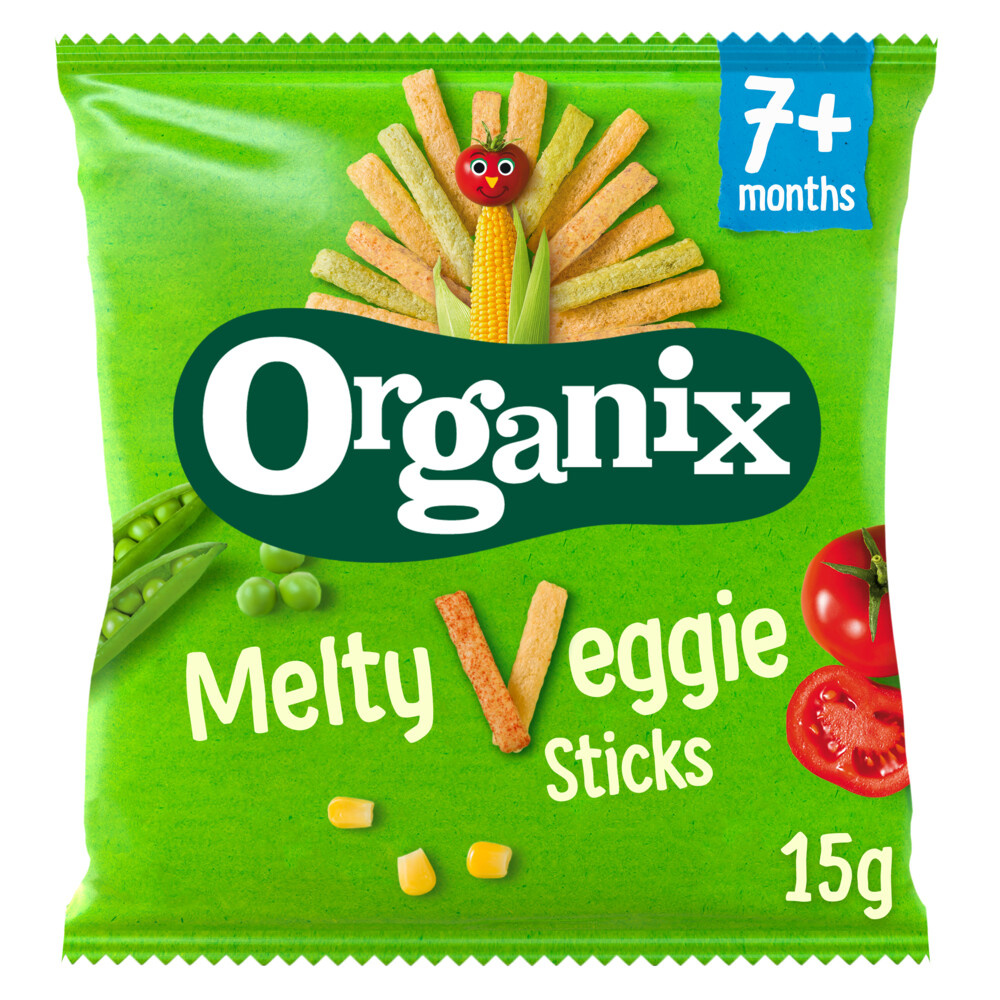 Organix  Baby Knabbels - 7+M - Groentesticks - 15gr