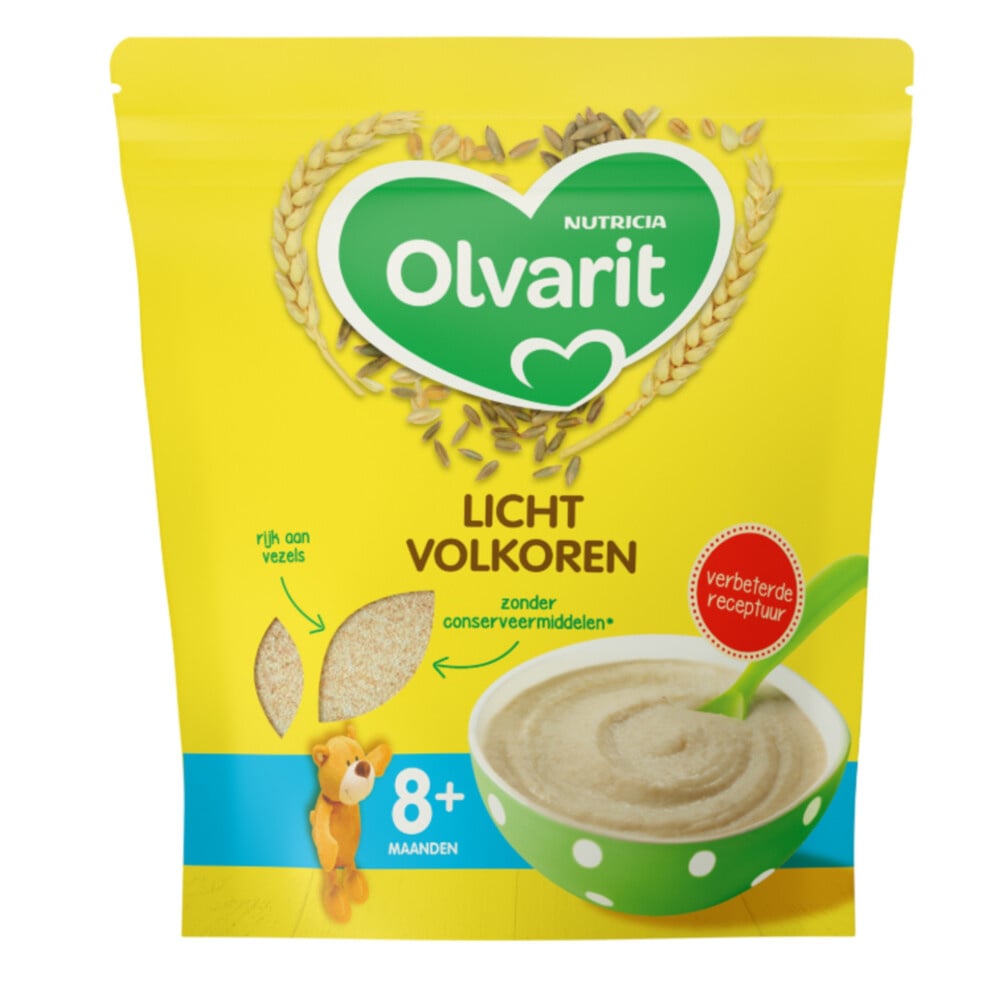 Olvarit  Granenpap Licht Volkoren - 8+M - 200gr